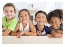 Group of kids smiling